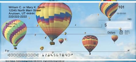 hot air balloon personal checks